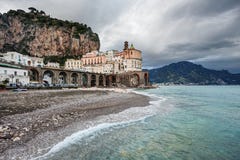 Atrani, costa de Amalfi (Italia) foto de archivo libre de regalías Atrani, costa de Amalfi (Italia) foto de archivo libre de regalías