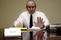 Attorney At Desk Royalty Free Stock Photography