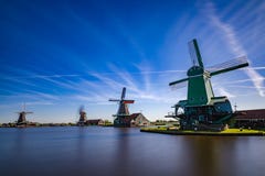 Attractions touristiques très populaires de Zaanse Schans en Hollande Photos stock Attractions touristiques très populaires de Zaanse Schans en Hollande Photos stock
