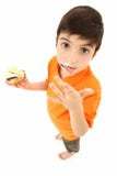 Attractive Boy Licking Chocolated Off Fingers Royalty Free Stock Photos Attractive Boy Licking Chocolated Off Fingers Royalty Free Stock Photos