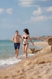 Attractive couple at the sea Royalty Free Stock Photography Attractive couple at the sea Royalty Free Stock Photography