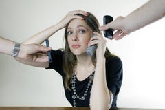 Attractive Girl Working Hard Stock Photo Attractive Girl Working Hard Stock Photo