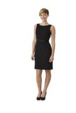 Attractive woman wearing black cocktail dress royalty free stock photos Attractive woman wearing black cocktail dress royalty free stock photos