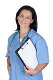 attraktiv clipboarddoktorskvinna Arkivfoton attraktiv clipboarddoktorskvinna Arkivfoton