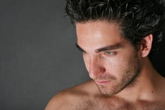 Attraktives männliches vorbildliches Portrait stockfotografie Attraktives männliches vorbildliches Portrait stockfotografie