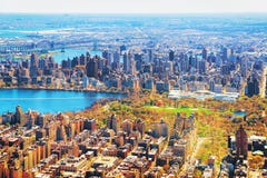 Aturdir la opinión aérea sobre Central Park del nd de Manhattan fotografía de archivo libre de regalías Aturdir la opinión aérea sobre Central Park del nd de Manhattan fotografía de archivo libre de regalías