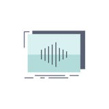 Audio, frequency, hertz, sequence, wave Flat Color Icon Vector stock illustration Audio, frequency, hertz, sequence, wave Flat Color Icon Vector stock illustration