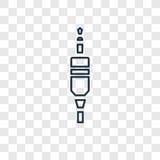 Audio jack concept vector linear icon on transparent ba royalty free illustration Audio jack concept vector linear icon on transparent ba royalty free illustration