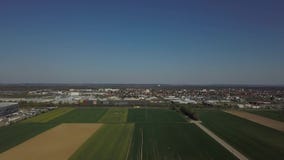 WWK arena - the official football stadium of FC Augsburg. Augsburg, Germany - April 20,2019: Aerial panorama of WWK arena - the official football stadium of FC stock video WWK arena - the official football stadium of FC Augsburg. Augsburg, Germany - April 20,2019: Aerial panorama of WWK arena - the official football stadium of FC stock video
