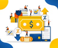 Aumento y disminución de precios en mercancías del dinero y de la materia comercio de dinero para determinar el porcentaje de la stock de ilustración Aumento y disminución de precios en mercancías del dinero y de la materia comercio de dinero para determinar el porcentaje de la stock de ilustración