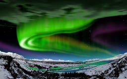 Aurora Borealis, Iceland Royalty Free Stock Image
