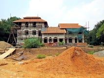 construction site in Auroville stock photography construction site in Auroville stock photography