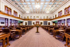 AUSTIN, TEXAS - MARCH 28, 2018 - House of Representatives Chamber in Texas State Capitol in the Capital, floor view stock photos AUSTIN, TEXAS - MARCH 28, 2018 - House of Representatives Chamber in Texas State Capitol in the Capital, floor view stock photos