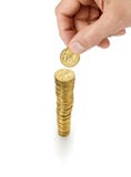 Superannuation Australian Money Coins Stack