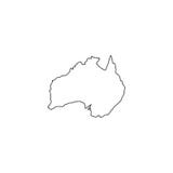 Australien översiktssymbol Plan enkel svart design eps10 blommar yellow för wallpaper för vektor för klippning för rac för orange vektor illustrationer Australien översiktssymbol Plan enkel svart design eps10 blommar yellow för wallpaper för vektor för klippning för rac för orange vektor illustrationer