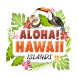 Autoadesivo di Aloha Hawaii illustrazione di stock Autoadesivo di Aloha Hawaii illustrazione di stock
