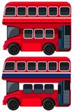 Autobus a due piani su fondo bianco illustrazione di stock Autobus a due piani su fondo bianco illustrazione di stock