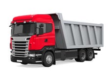 Autocarro con cassone ribaltabile del ribaltatore isolato royalty illustrazione gratis Autocarro con cassone ribaltabile del ribaltatore isolato royalty illustrazione gratis