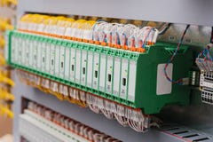 Automated process control systems, power supplies, controller. High-precision equipment for use in the power industry. royalty free stock photography Automated process control systems, power supplies, controller. High-precision equipment for use in the power industry. royalty free stock photography