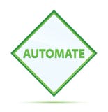 Automatiseer moderne abstracte groene diamantknoop royalty-vrije illustratie Automatiseer moderne abstracte groene diamantknoop royalty-vrije illustratie