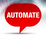 Automatiseer Rode Bellenachtergrond stock illustratie Automatiseer Rode Bellenachtergrond stock illustratie