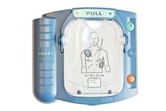 Automatisierter externer Defibrillator oder AED stockfoto Automatisierter externer Defibrillator oder AED stockfoto