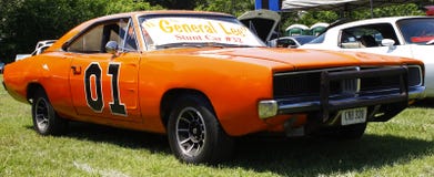 Automobile del General Lee Stunt fotografie stock libere da diritti Automobile del General Lee Stunt fotografie stock libere da diritti