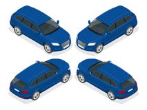 Automobile della berlina Illustrazione isometrica di vettore piano 3d Icona di trasporto della città di alta qualità illustrazione vettoriale Automobile della berlina Illustrazione isometrica di vettore piano 3d Icona di trasporto della città di alta qualità illustrazione vettoriale