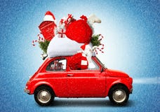 Automobile di Natale fotografia stock Automobile di Natale fotografia stock