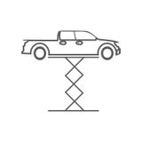 Automobile su un'icona dell'ascensore Elemento dell'automobile repear per il concetto e l'icona mobili dei apps di web _profilo, royalty illustrazione gratis Automobile su un'icona dell'ascensore Elemento dell'automobile repear per il concetto e l'icona mobili dei apps di web _profilo, royalty illustrazione gratis