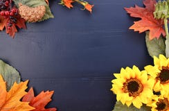 Autumn Fall Background With Decorated Borders. Stock Image Autumn Fall Background With Decorated Borders. Stock Image