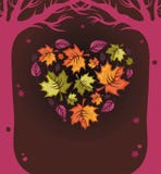 Autumn heart royalty free illustration Autumn heart royalty free illustration