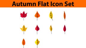 Autumn Icon Set Flat Design illustration libre de droits Autumn Icon Set Flat Design illustration libre de droits