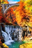 Autumn Landscape Il canyon famoso della gola di Vintgar vicino ha sanguinato, Triglav, Slovenia, Europa fotografia stock libera da diritti Autumn Landscape Il canyon famoso della gola di Vintgar vicino ha sanguinato, Triglav, Slovenia, Europa fotografia stock libera da diritti
