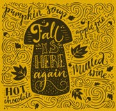 Autumn Lettering royalty free illustration Autumn Lettering royalty free illustration
