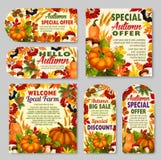 Autumn sale shop or farm market vector discount vector illustration Autumn sale shop or farm market vector discount vector illustration