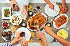 Autumn Thanksgiving main dish celebration family concept stock photography Autumn Thanksgiving main dish celebration family concept stock photography