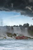 Heavy storm over Niagara falls