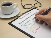 Avaliação de desempenho do empregado - excelente foto de stock Avaliação de desempenho do empregado - excelente foto de stock