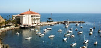 Avalon Bay Catalina Casino lizenzfreie stockfotos Avalon Bay Catalina Casino lizenzfreie stockfotos