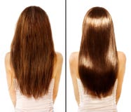 Avant et après. Cheveux endommagés Treatmen image libre de droits Avant et après. Cheveux endommagés Treatmen image libre de droits