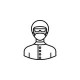 Avatar assistant outline icon. Signs and symbols can be used for web logo mobile app UI UX vector illustration Avatar assistant outline icon. Signs and symbols can be used for web logo mobile app UI UX vector illustration
