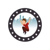 avatar extrême d'athlète de sport de parachute illustration libre de droits avatar extrême d'athlète de sport de parachute illustration libre de droits