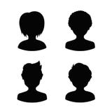 Avatar profielsilhouetten van jongeren, mens royalty-vrije illustratie Avatar profielsilhouetten van jongeren, mens royalty-vrije illustratie