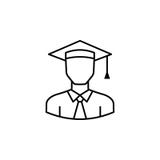 Avatar scientist outline icon. Signs and symbols can be used for web logo mobile app UI UX vector illustration Avatar scientist outline icon. Signs and symbols can be used for web logo mobile app UI UX vector illustration