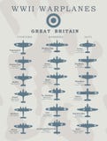 Avions de guerre de la deuxième guerre mondiale dans illustrations au trait silhouette par pays, Amérique, Grande-Bretagne, Allem illustration stock Avions de guerre de la deuxième guerre mondiale dans illustrations au trait silhouette par pays, Amérique, Grande-Bretagne, Allem illustration stock