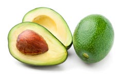 Avocado odizolowywający na bielu zdjęcia stock Avocado odizolowywający na bielu zdjęcia stock