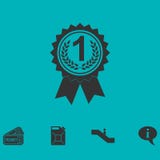 Award medals icon flat royalty free illustration Award medals icon flat royalty free illustration