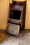 Old garbage chute in apartment building with cheap apartments - Rubbish chute in a Soviet block of flats stock photography Old garbage chute in apartment building with cheap apartments - Rubbish chute in a Soviet block of flats stock photography