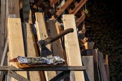 thrust woodpile